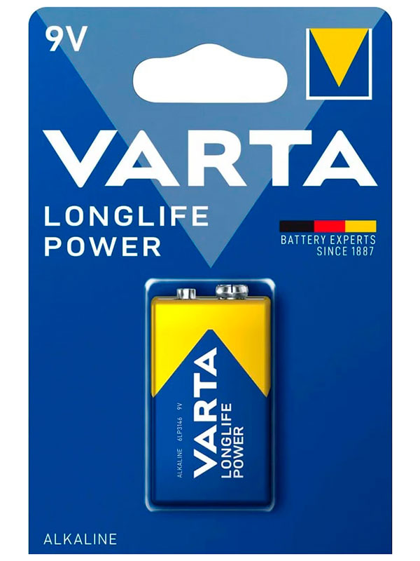 Изображение товара Батарейка Varta LONGLIFE POWER HIGH ENERGY 6LR61 9V шт/блистер
