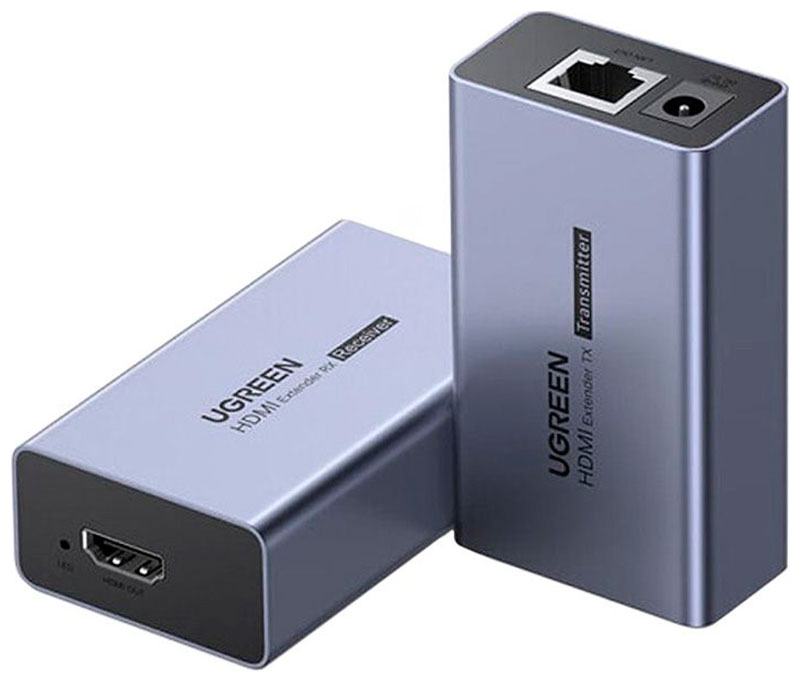

Переходник Ugreen CM609 (90811EU) HDMI Extender 50m Over a Single Cat5e/6 50m (EU), серый