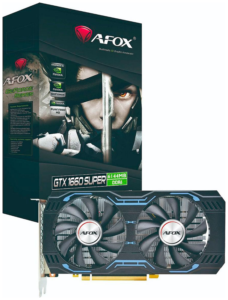 Видеокарта Afox GeForce GTX 1660 SUPER 6GB (AF1660S-6144D6H1-V4) Видеокарта Afox GeForce GTX 1660 SUPER 6GB (AF1660S-6144D6H1-V4)