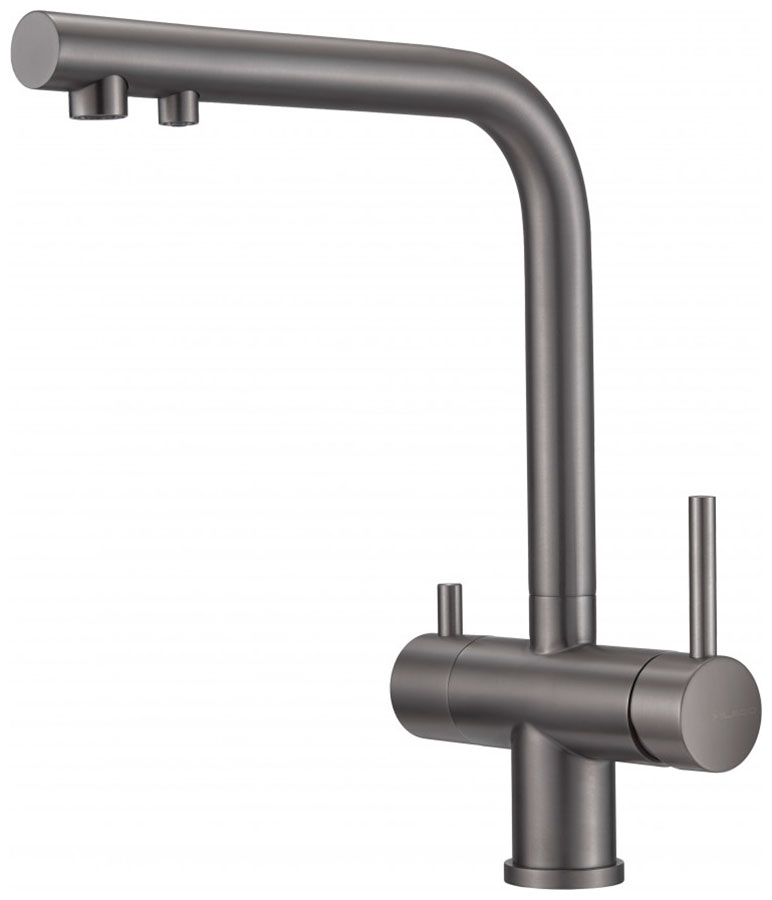 Изображение товара Смеситель для кухни Milacio Ultra MCU.559.GM из нержавеющей стали с возможностью подключения фильтр