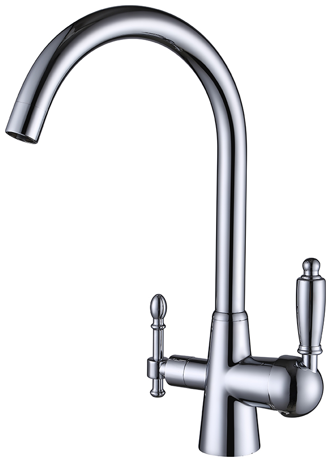 Изображение товара Смеситель для ванны с душем Kaiser Vincent хромированный кран для кухни с высоким изливом