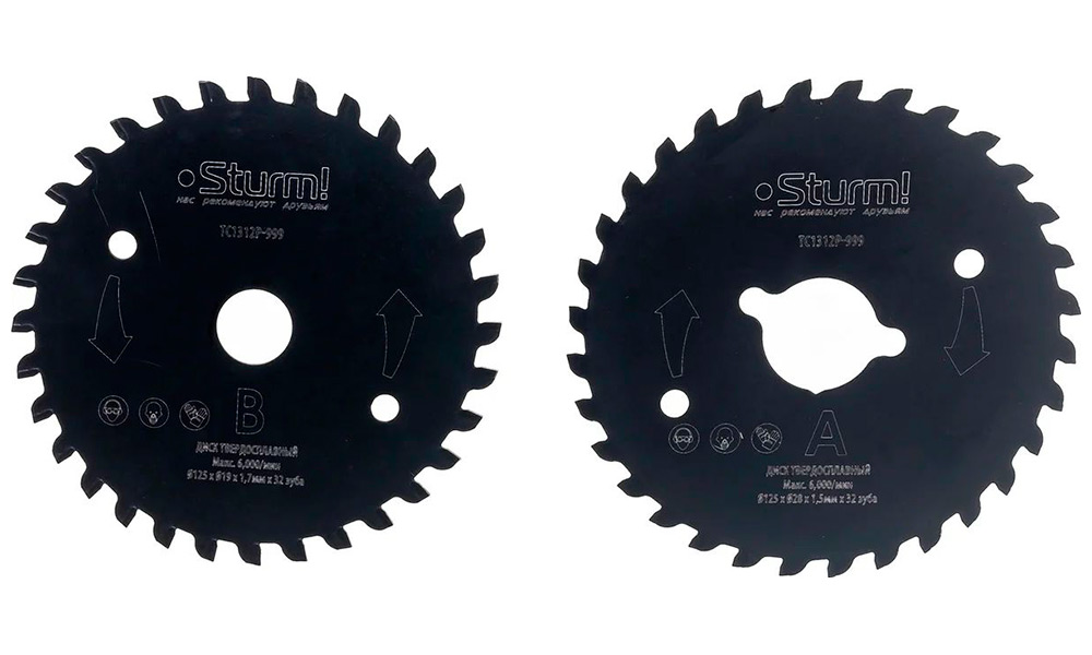 

Набор дисков армированных карбидом вольфрама Sturm! TC1312P-999