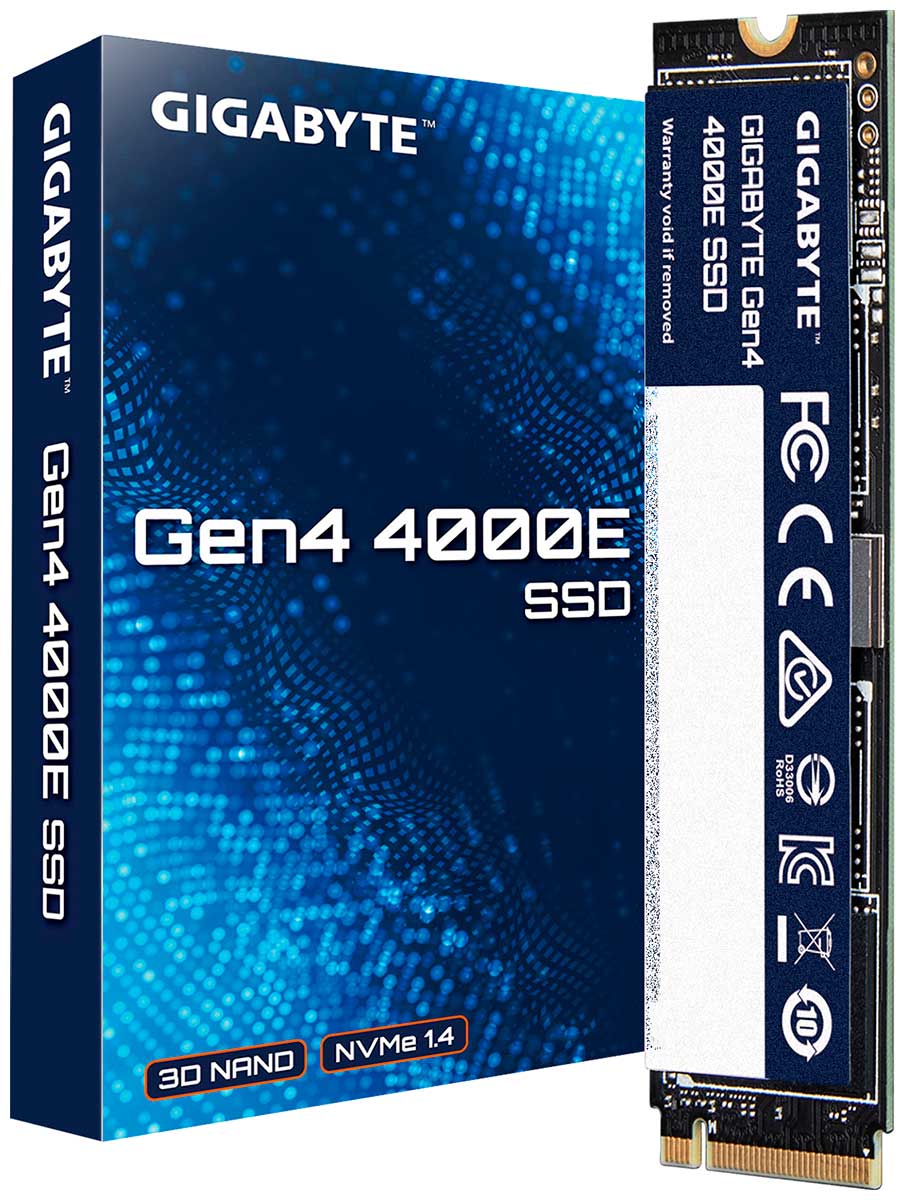 Изображение товара SSD накопитель Gigabyte M.2 1Tb Gen4 4000E (G440E1TB)