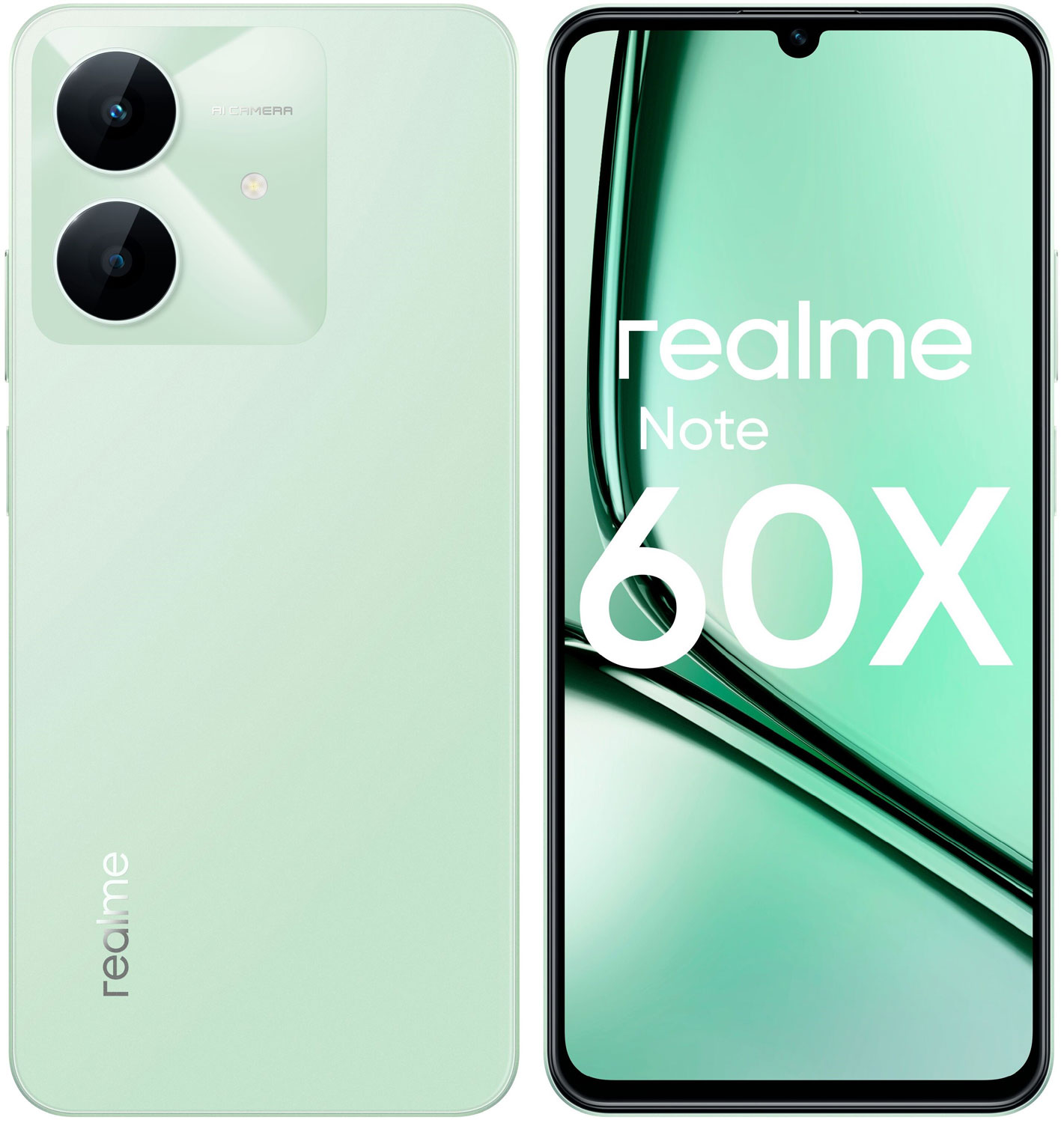 Изображение товара Смартфон Realme Note 60x RMX3938 64Gb 3Gb зеленый