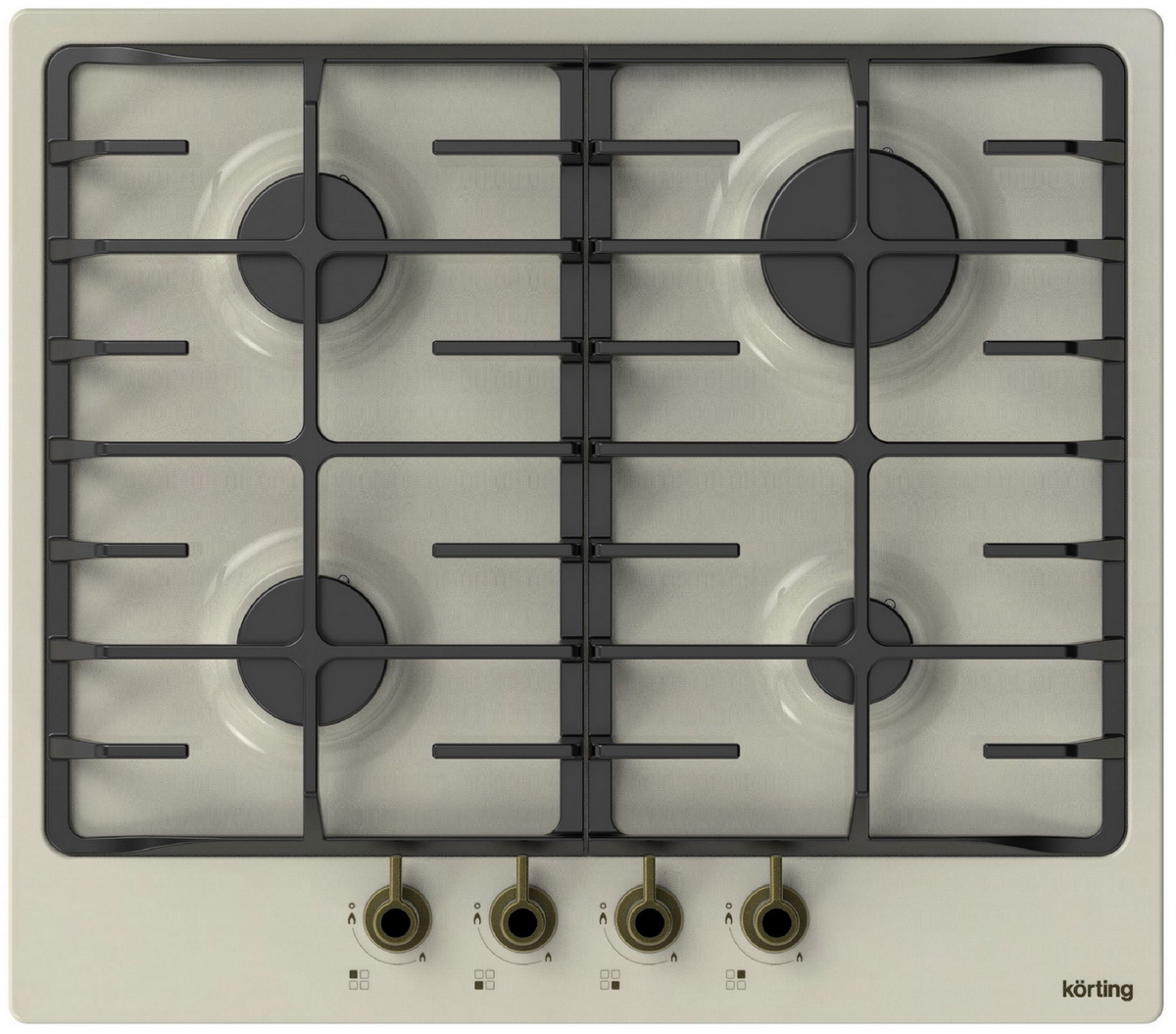 Изображение товара Газовая варочная панель Korting HG 645 CRB 4 конфорки ретро дизайн Турция