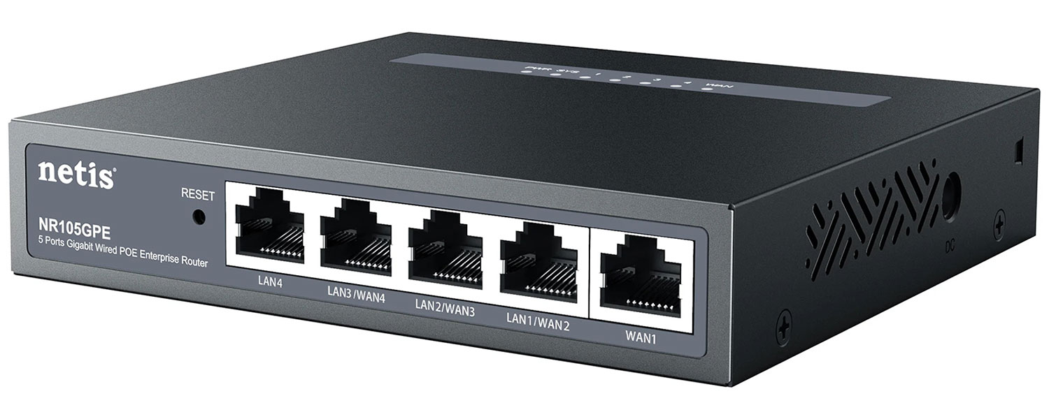 Изображение товара Маршрутизатор Netis NR105GPE с 4 гигабитными портами и POE