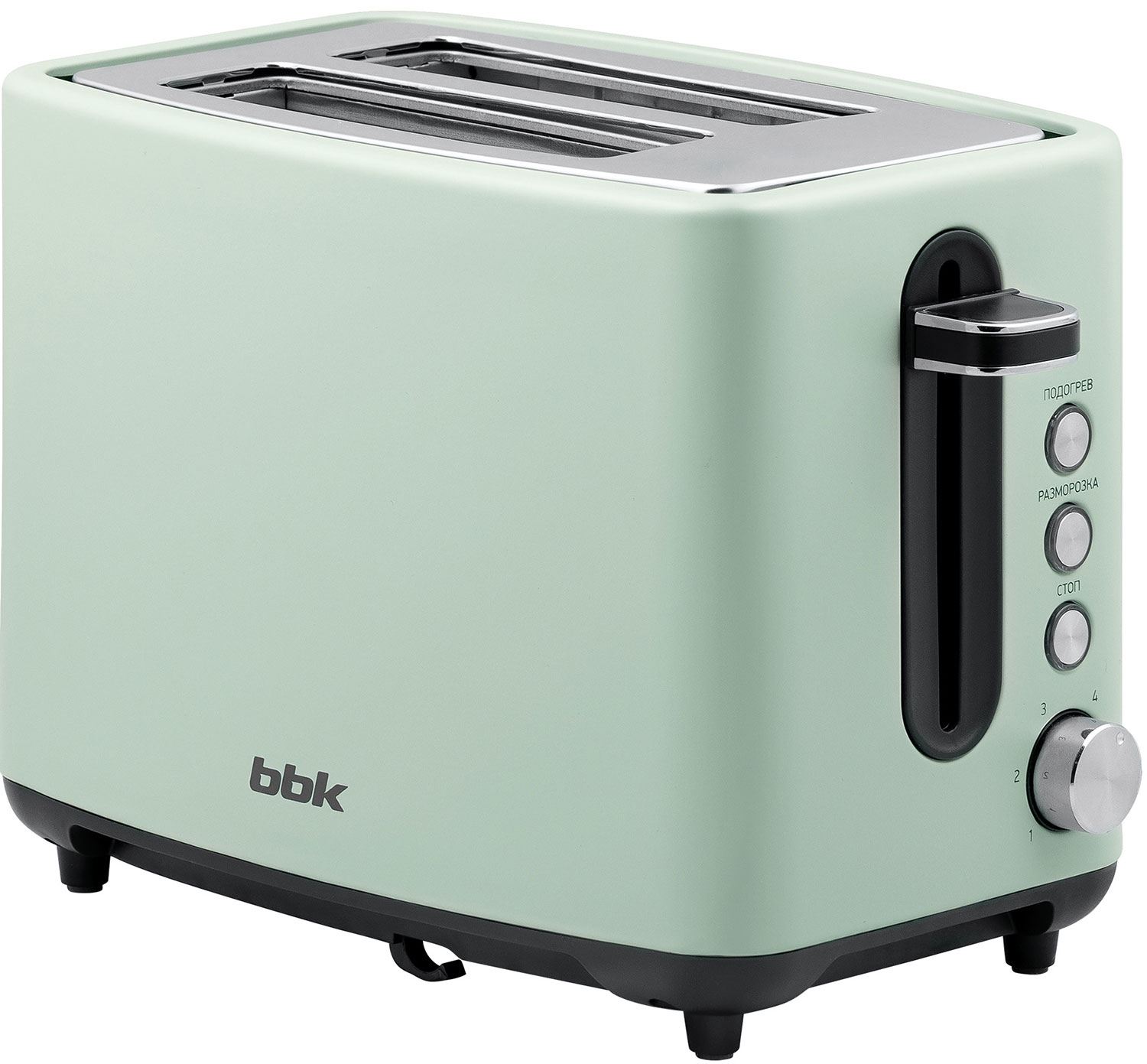 

Тостер BBK TR85, серо-зеленый