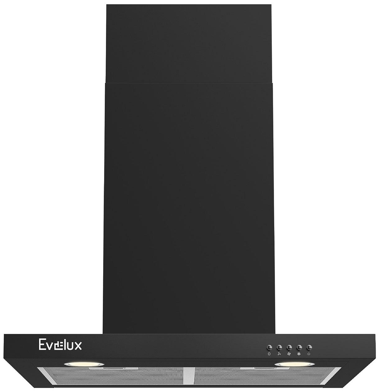 Изображение товара Вытяжка Evelux Ingrid 60 B Т-образная 750 м3/ч черная металлинг