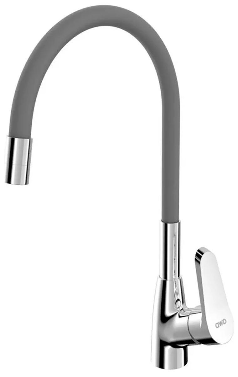 Изображение товара Кухонный смеситель AWP Sintur K1003CG с гибким изливом и хромированным покрытием