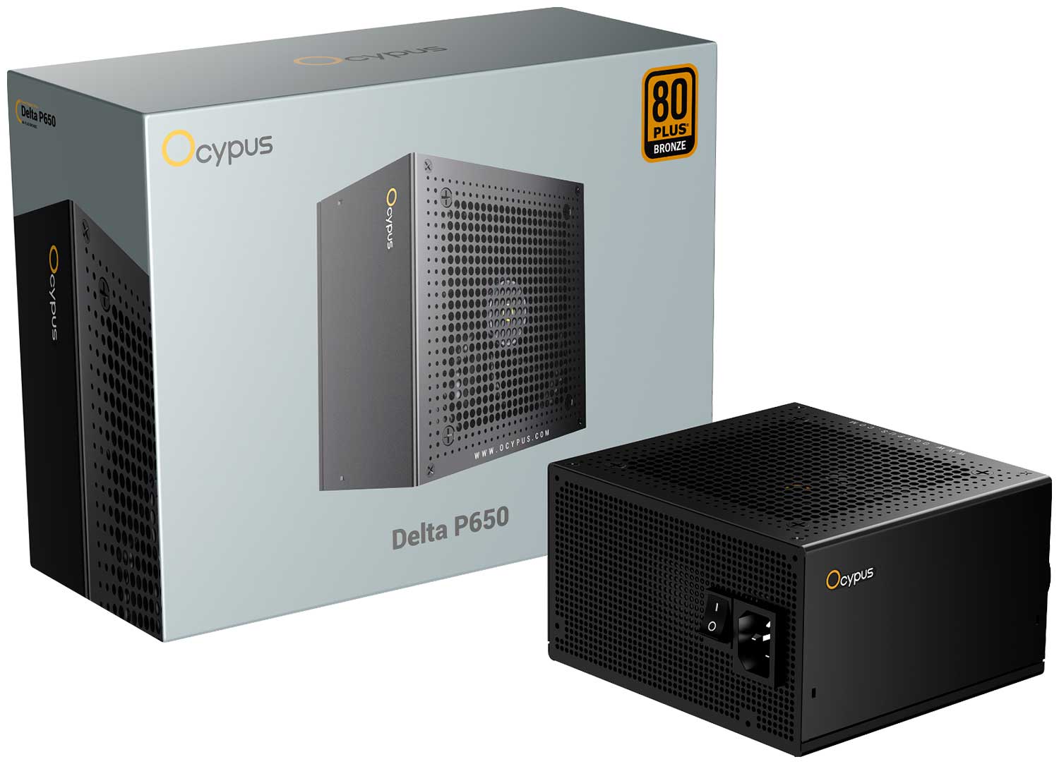Блок питания Ocypus Delta P650 650W Bronze ATX 3.1 (P650-BF) Блок питания Ocypus Delta P650 650W Bronze ATX 3.1 (P650-BF)
