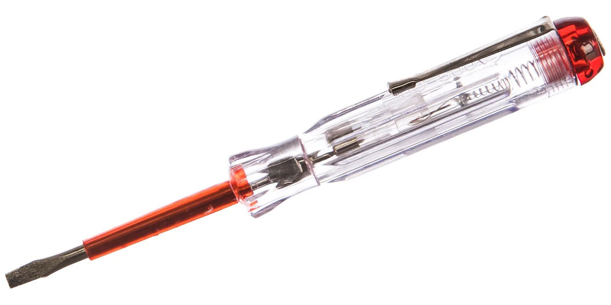 

Отвертка индикаторная Sturm! 130 мм, 100-500В, прямой шлиц (1040-02-VT)