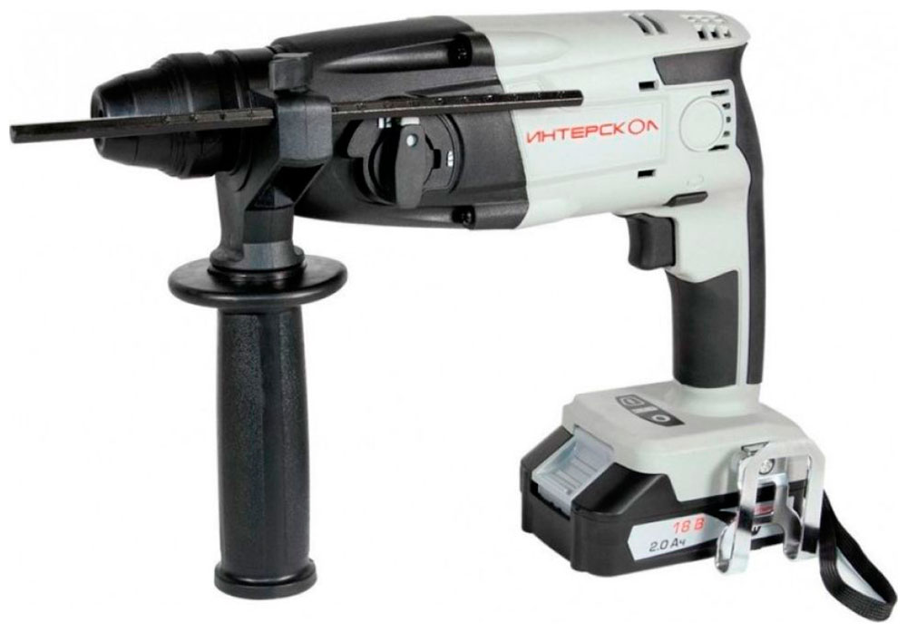 Изображение товара Аккумуляторный перфоратор Интерскол ПА-18/18Л2, SDS-Plus, кейс, 2 аккумулятора 2Ач и ЗУ (329.2.2.74)
