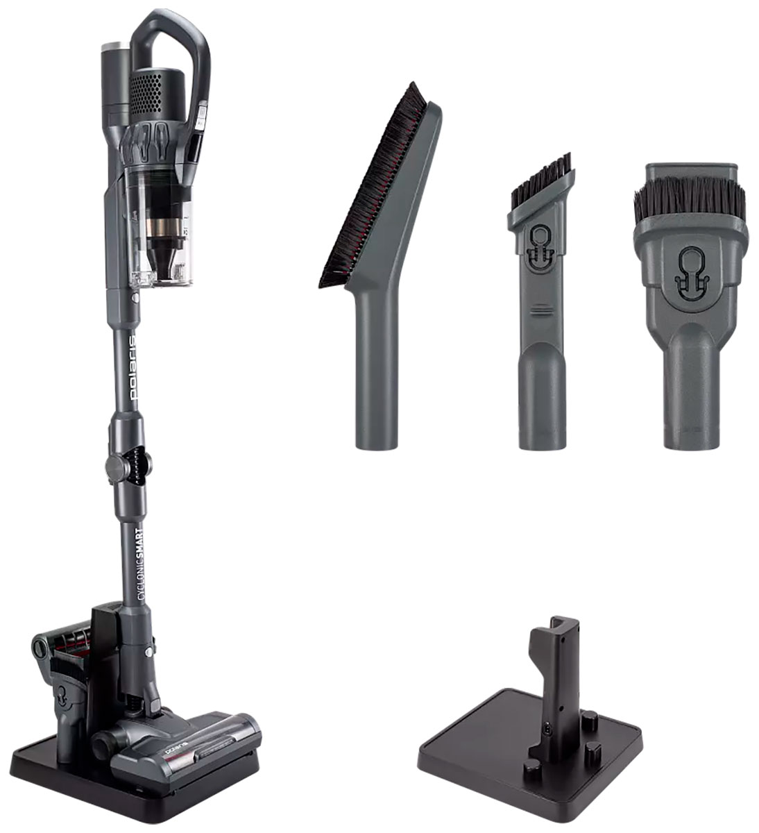 Изображение товара Пылесос вертикальный Polaris PVCS 4070 WIFI IQ Home, графитовый