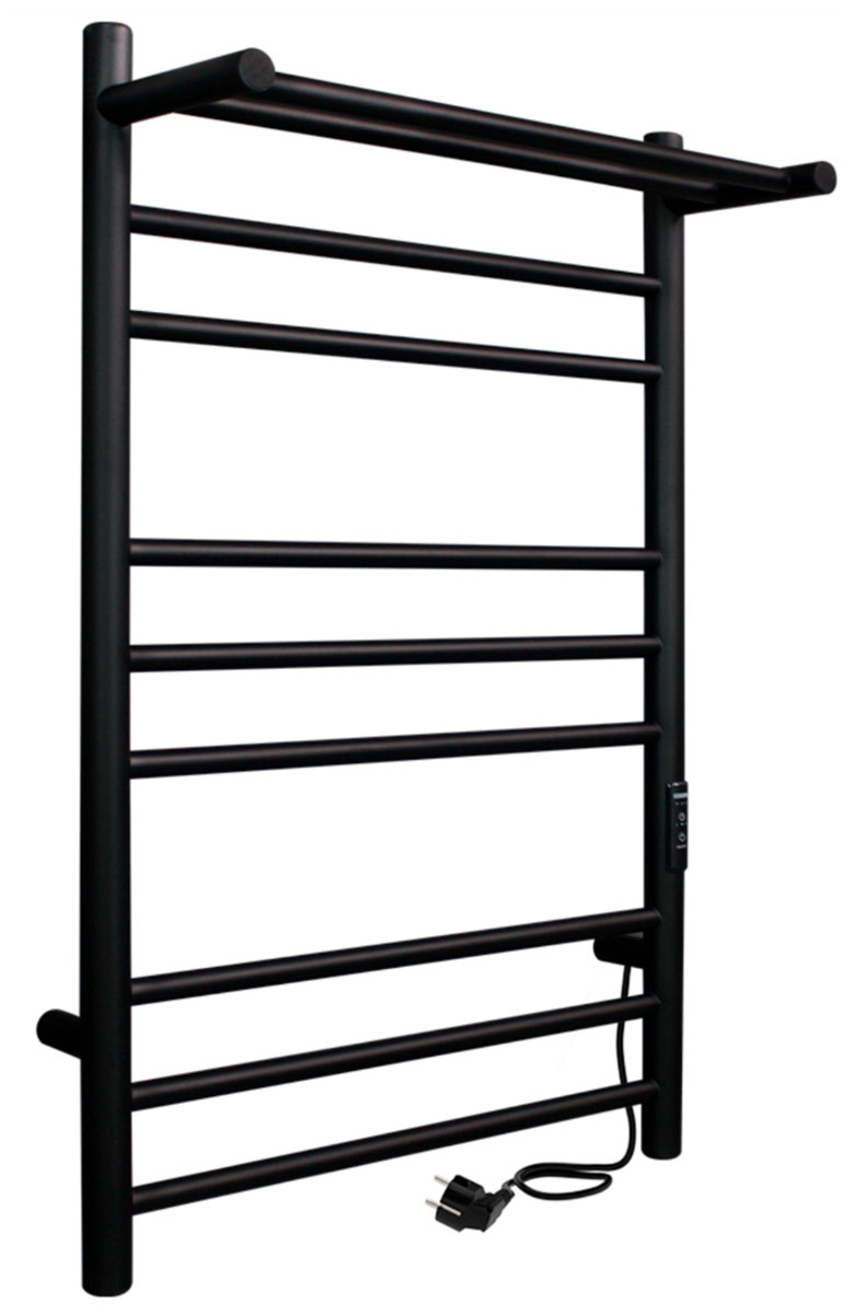 Изображение товара Электрический полотенцесушитель Indigo Line Trinity, с полкой, черный муар (LСLTE80-50PBRRt)