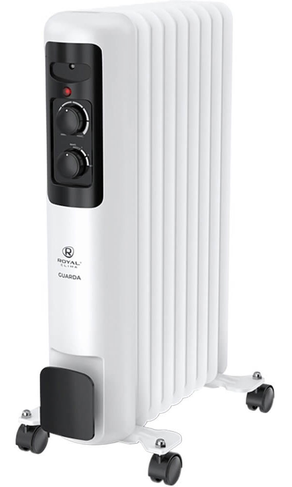 

Масляный обогреватель Royal Clima ROR-GU9-2000M, Белый/черный