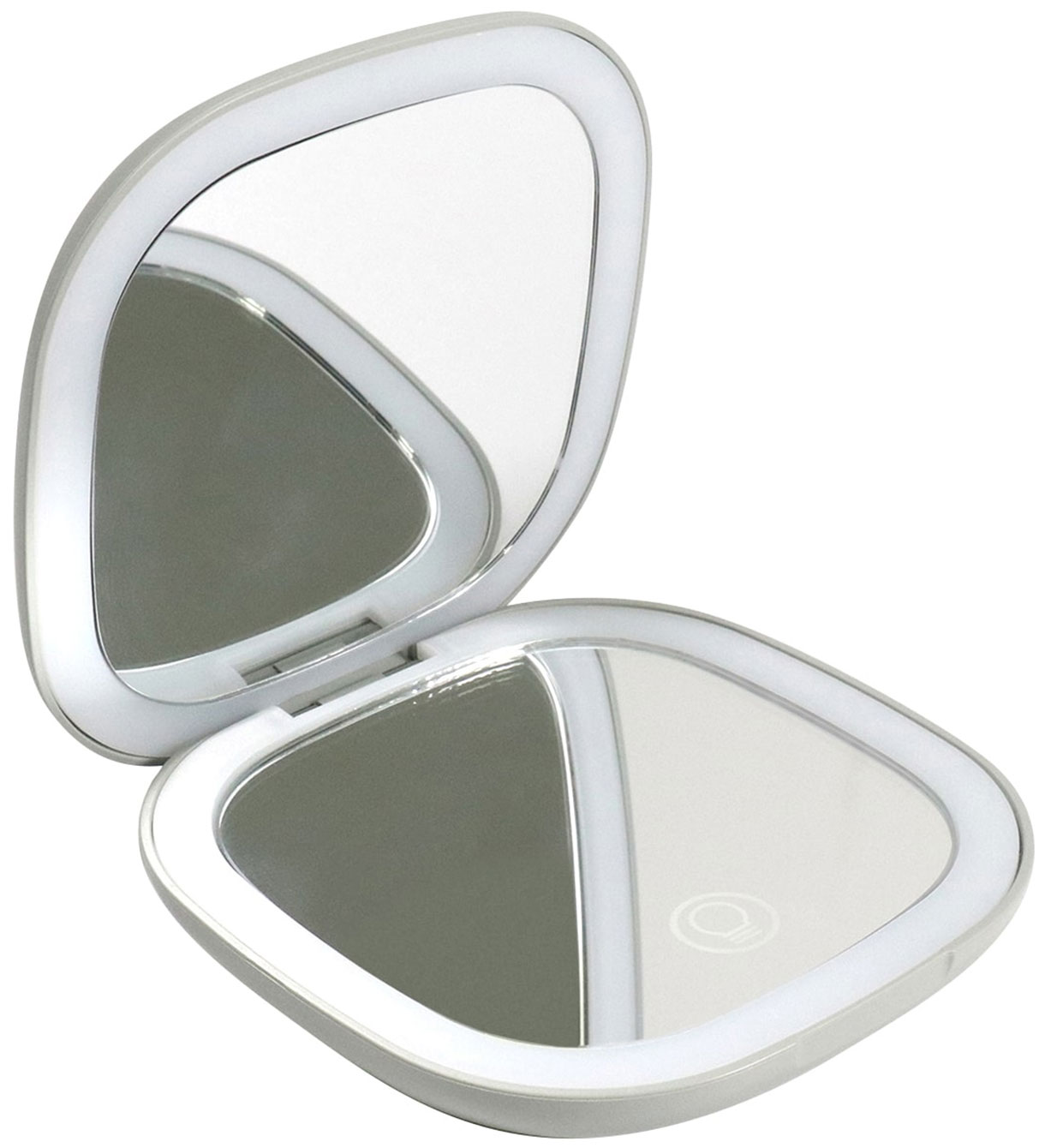 

Зеркало косметическое складное карманное Hasten c x5 увеличением и LED подсветкой с диммированием (HAS1818)