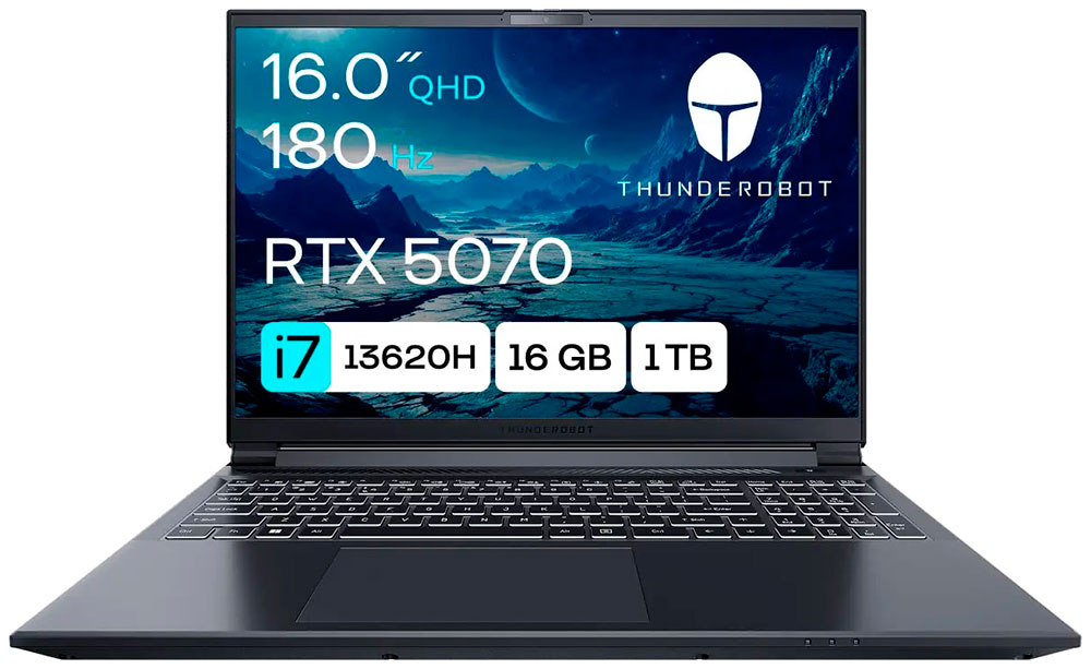 Изображение товара Игровой ноутбук Thunderobot Range 16 Max JT009J00KRU с мощным Intel Core i7 и RTX 5070