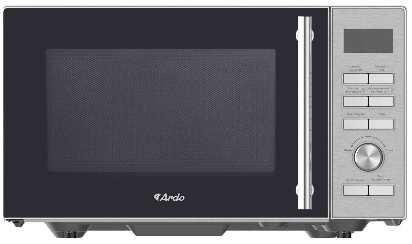 Изображение товара Микроволновая печь Ardo MNZ23-ES2 23л серебристая, 900 Вт таймер дисплей