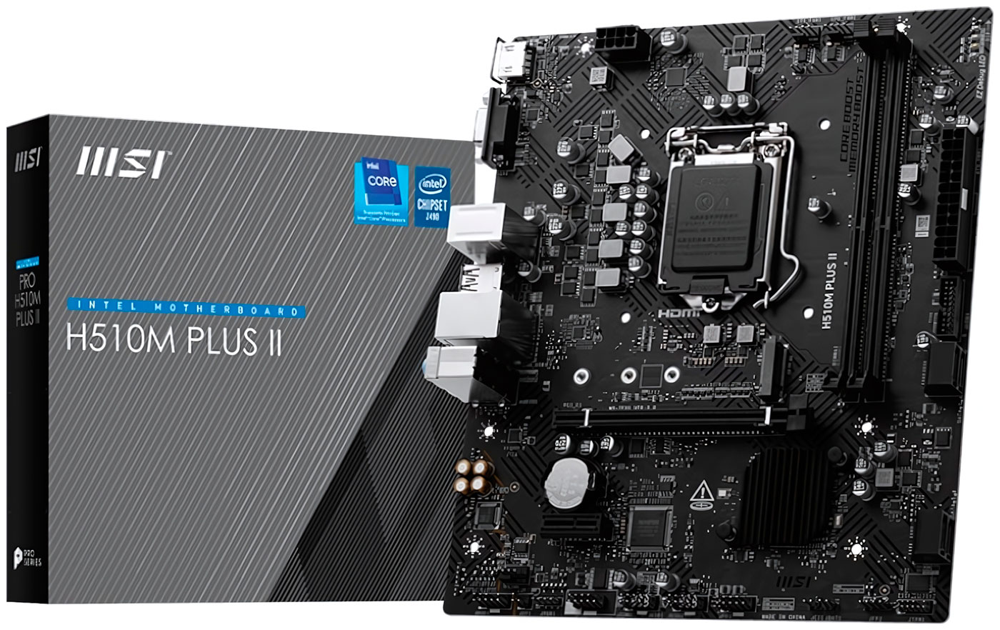 Изображение товара Материнская плата MSI H510M PLUS II (LGA1200, mATX)
