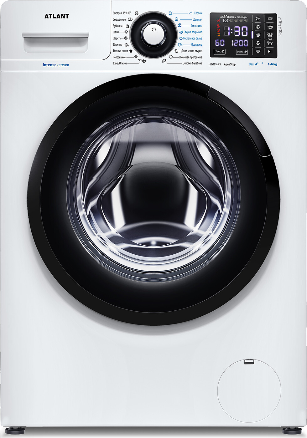 Изображение товара Стиральная машина ATLANT 60У1214-СА-02 с паром и защитой от протечек
