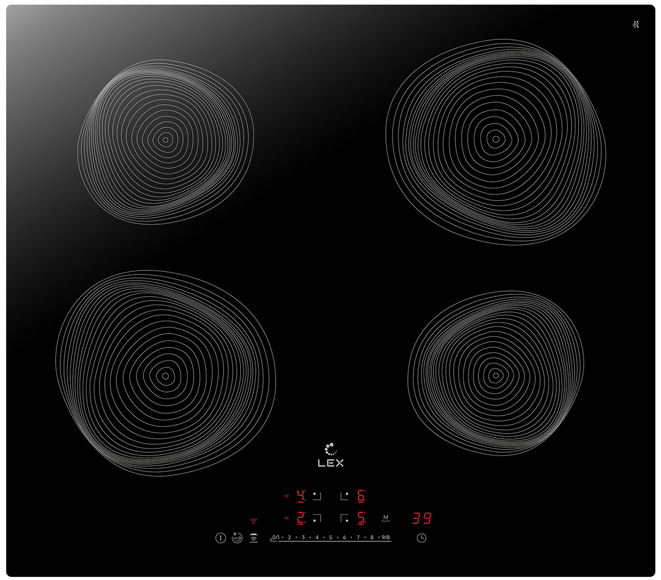 

Электрическая варочная панель LEX EVI 640 R2 I BL, Черный