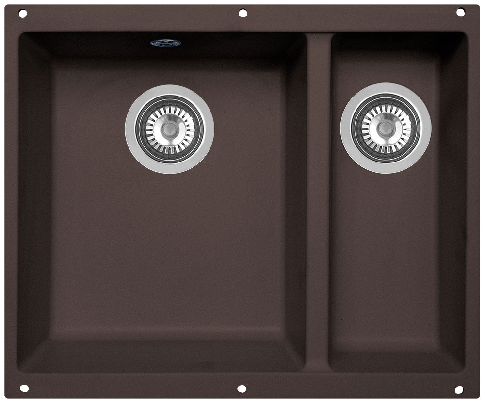 Изображение товара Кухонная мойка Zigmund & Shtain INTEGRA 500.2 швейцарский шоколад из инженерного гранита