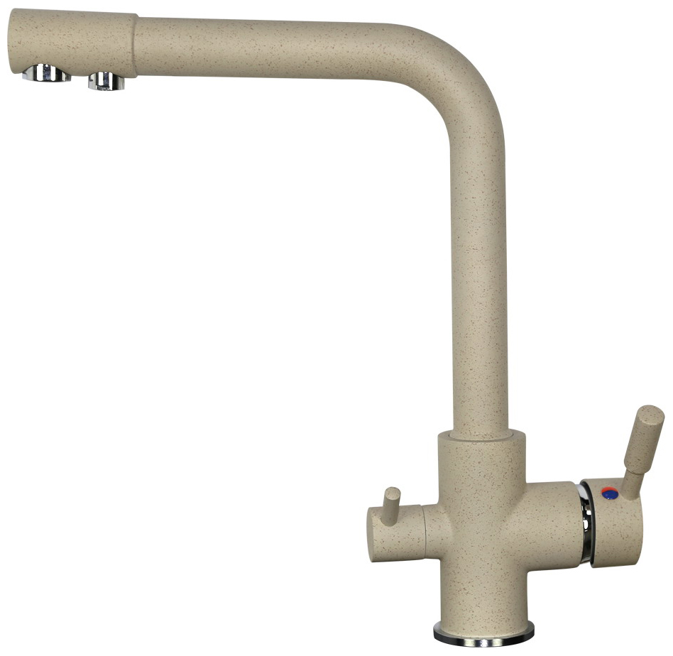 Изображение товара Кухонный смеситель Zigmund & Shtain 1300 осенняя трава с фильтром и гибкими шлангами