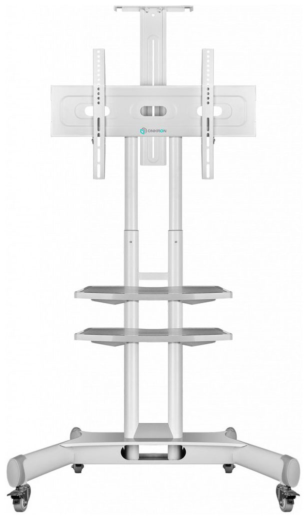 Изображение товара Мобильная стойка под телевизор ONKRON TS1552 белая для 40-70 дюймов