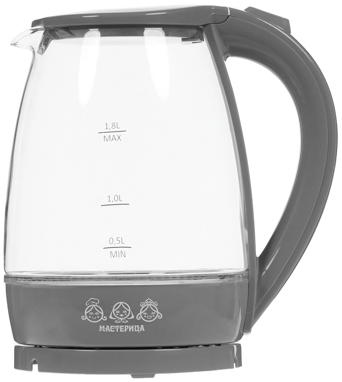 Изображение товара Чайник электрический Мастерица ЕК-1801G, дымчатый