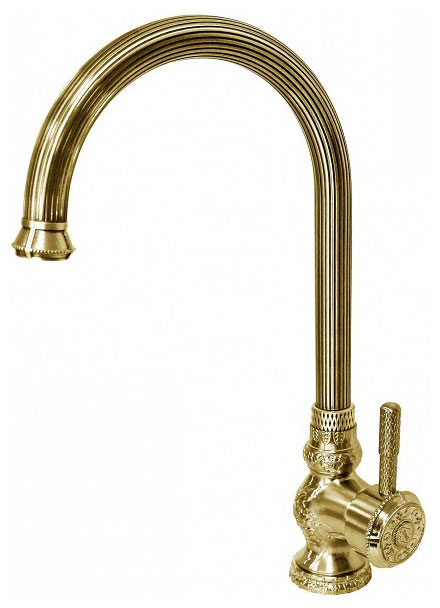 Изображение товара Кухонный смеситель Zorg A 202K-BR Античная бронза однорычажный с поворотным изливом