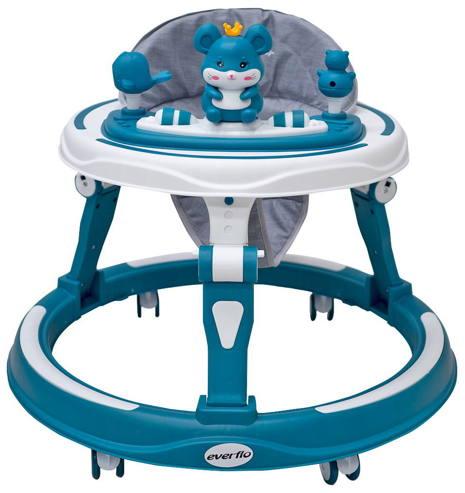 Изображение товара Ходунки Everflo Mikki sapphire WT706 с регулировкой высоты и игровой панелью