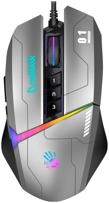 Изображение товара Игровая мышь A4Tech Bloody W60 Max Gun проводная с RGB и 10000 dpi