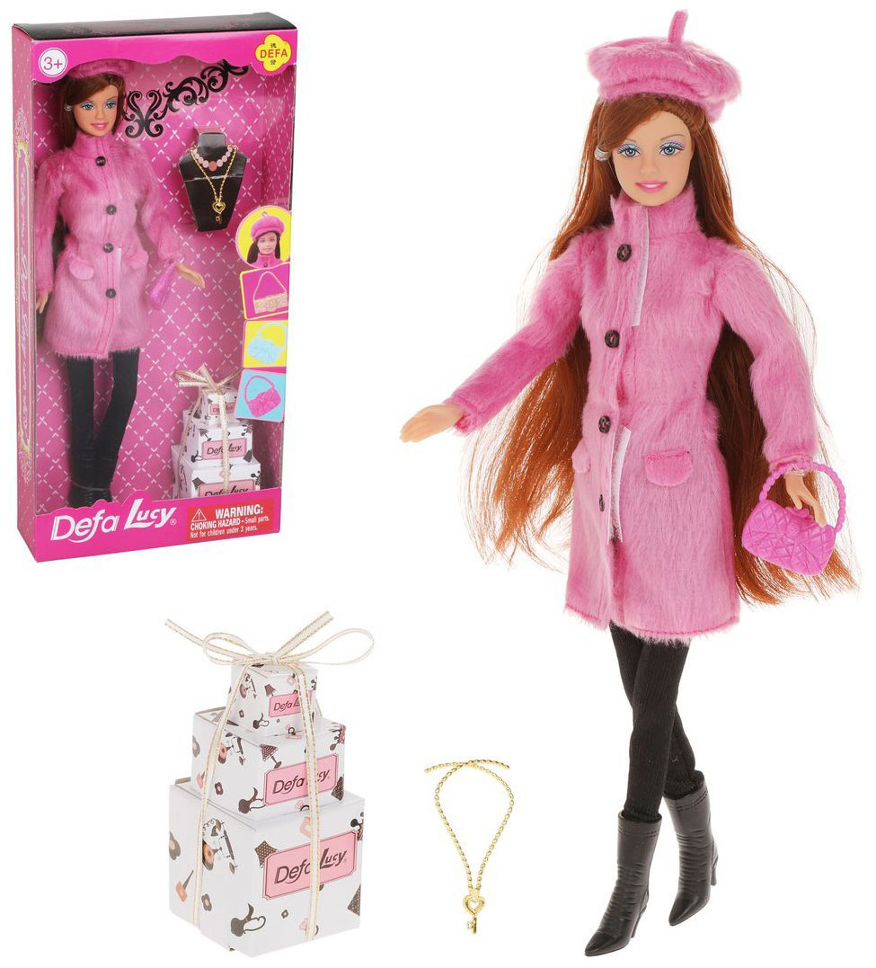 цена Кукла Наша игрушка Defa Lucy ''Красотка'', в компл. кукла 29см, предм. 3шт., кор