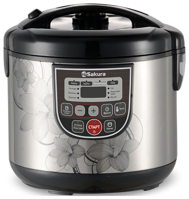 Изображение товара Мультиварка Sakura SA-7753B 800 Вт 5 Л электронный дисплей компактное управление
