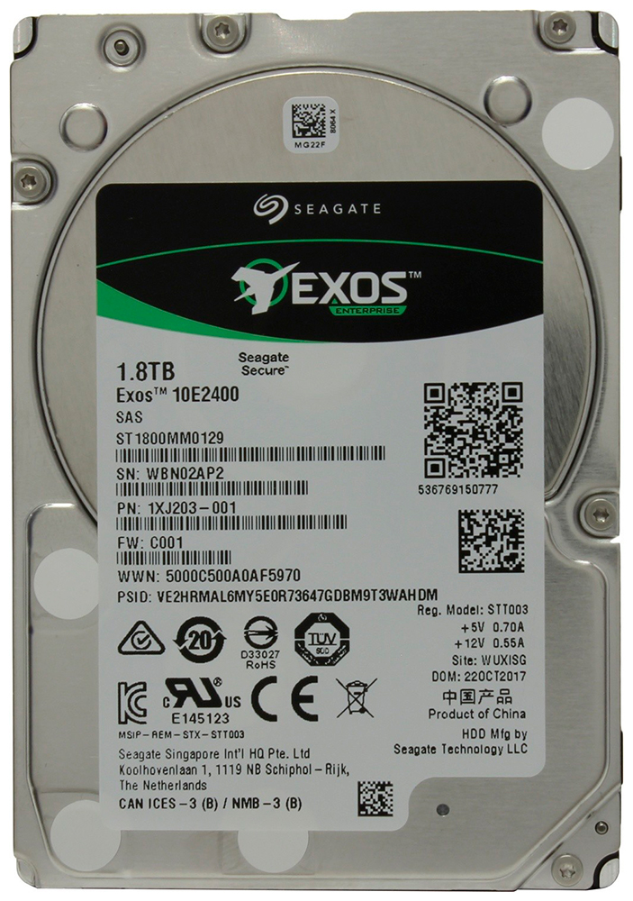 Изображение товара Seagate SAS 3.0 1800Gb жесткий диск Enterprise Performance 10000rpm