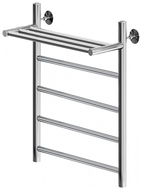 Изображение товара Полотенцесушитель водяной Aquanet Mauro 600x400 хром с полкой