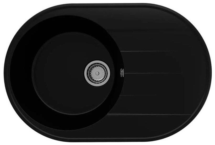 

Кухонная мойка Ulgran Quartz Nora/уголь Nora 750-07, Черный