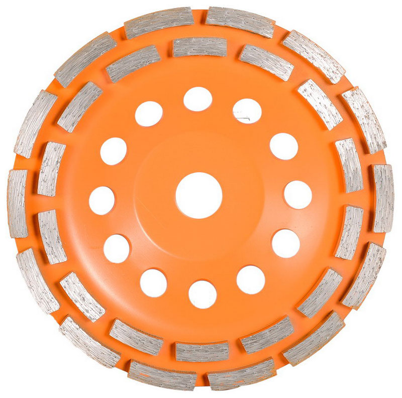 

Чашка алмазная зачистная Вихрь 180 мм двухрядная 73/10/3/7