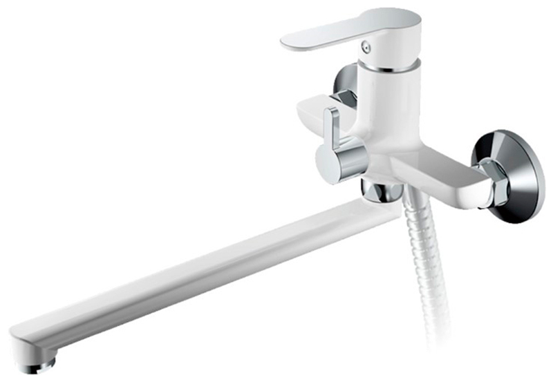 

Смеситель для ванны Haiba HB557-8/белый/хром HB22557-8