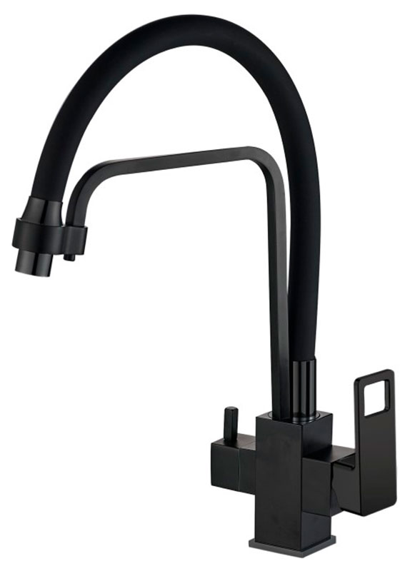 Изображение товара Кухонный смеситель Haiba HB615-7/черный (HB76615-7)