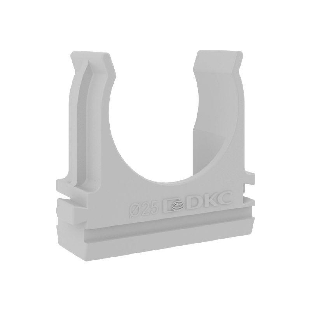 Изображение товара Кабели, провода и аксессуары DKC Держатель для труб (клипса) d25мм с защелкой