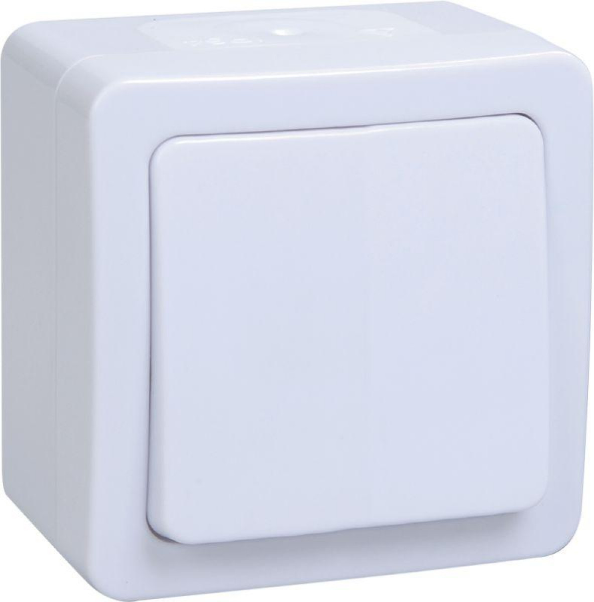 Изображение товара Выключатель проходной 1-кл. Гермес Plus IP54 белый IEK ВСп20-1-0-ГПБ