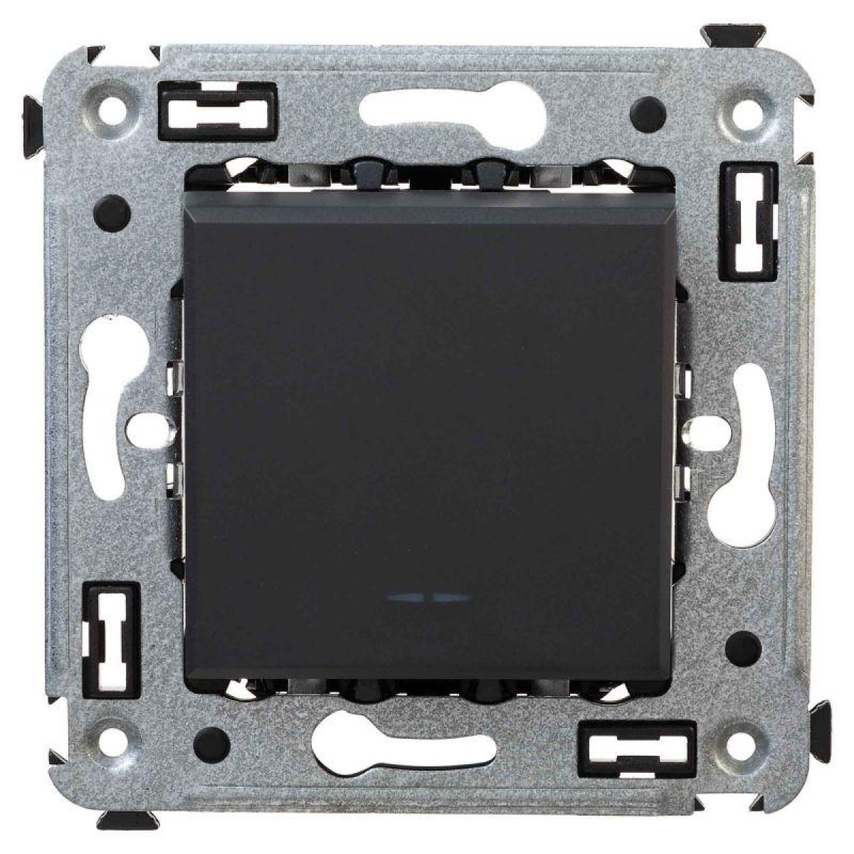 Изображение товара Выключатель 1-кл. СП Avanti Черный матовый для скрытого монтажа