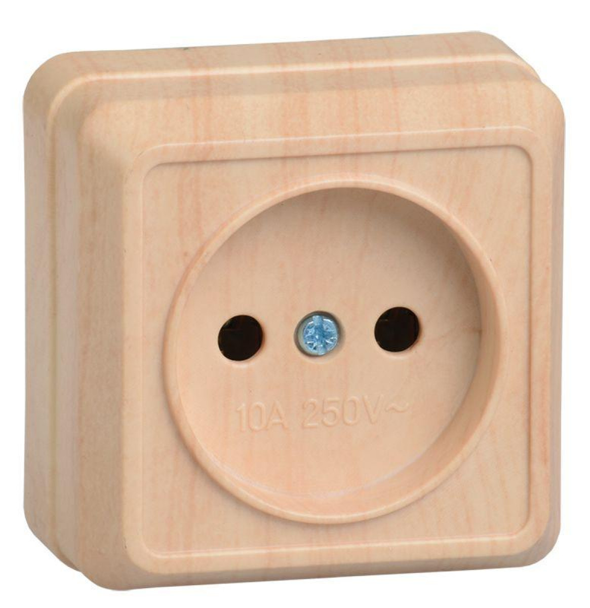 Изображение товара Розетка IEK Октава 1-м ОП IP20 без заземления 10А белая