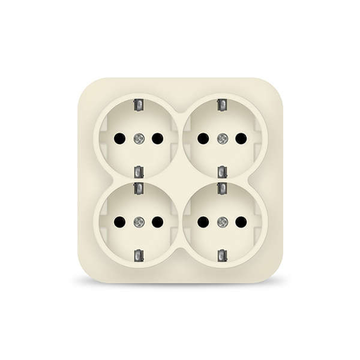 Изображение товара Розетка Ionich 4-м ОП 16А IP20 с заземлителем для бытовых и офисных нужд