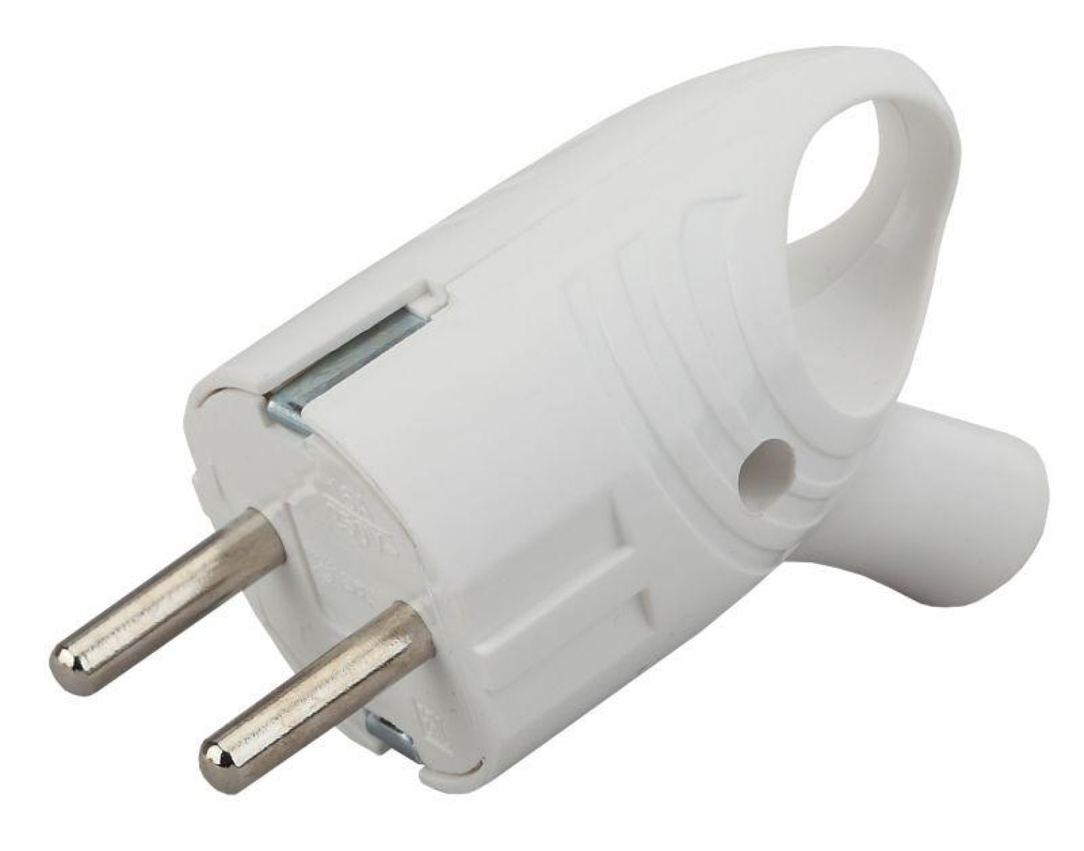 Изображение товара Вилка электромонтажная ЭРА с заземлителем 16А IP20 белая Vx4-W