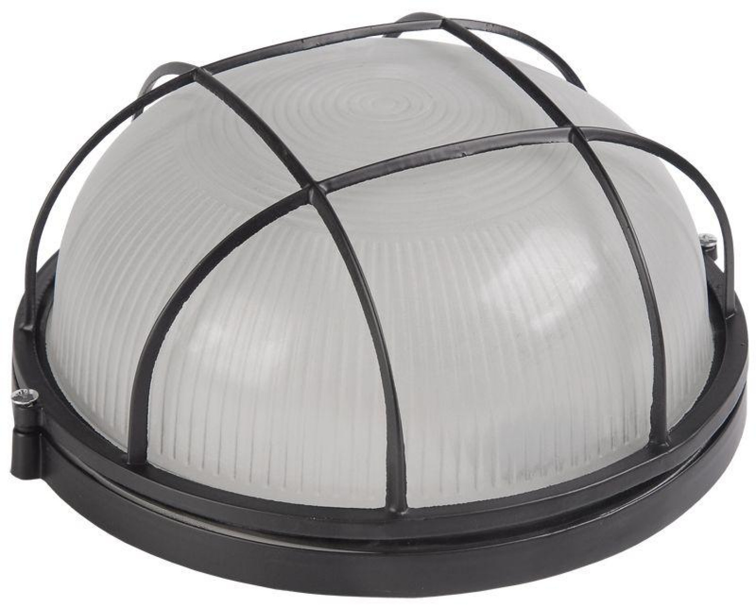 Изображение товара Настенно-потолочный светильник IEK НПП 1302 60Вт IP54 черный круг с решеткой