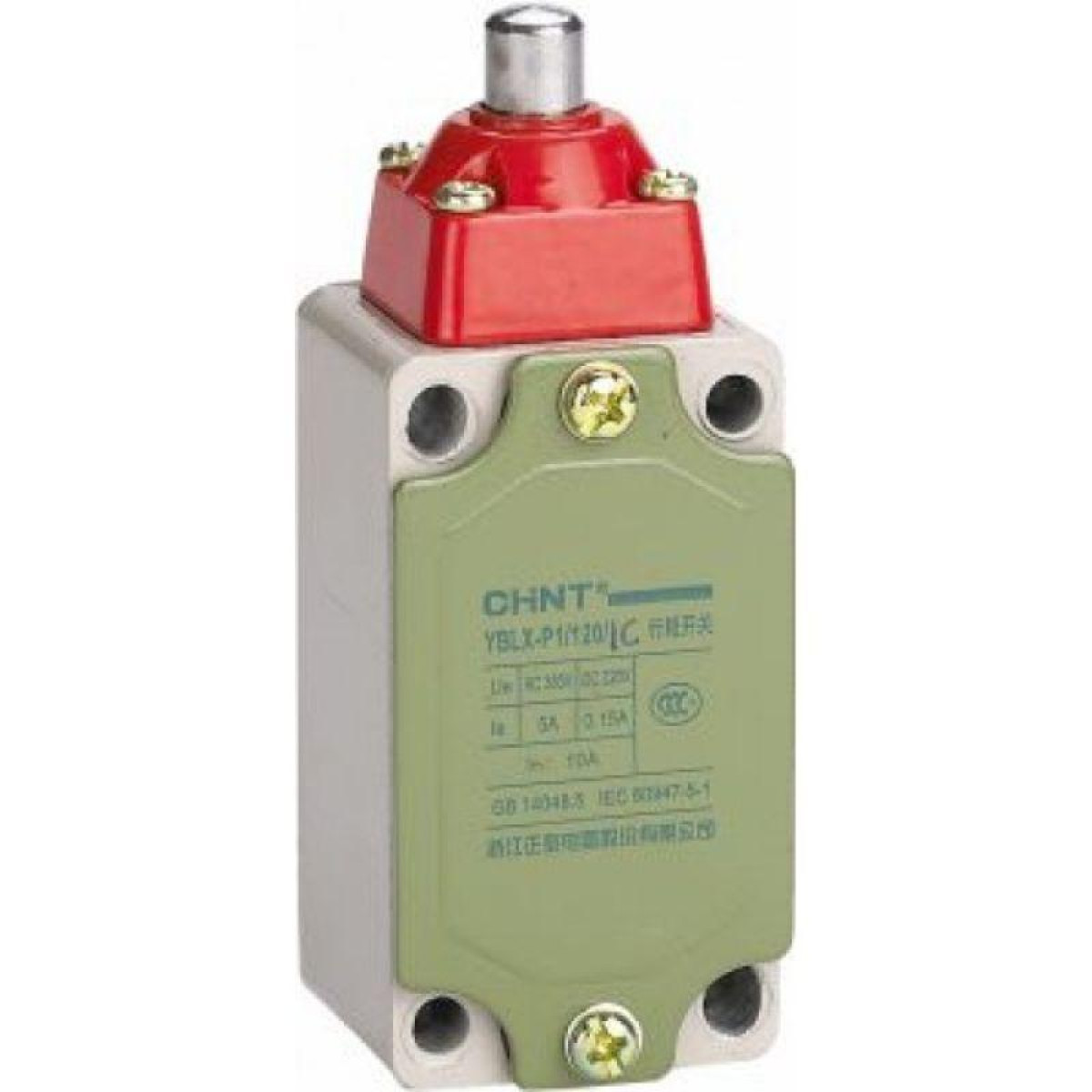 Изображение товара Выключатель путевой YBLX-P1/120/1C прямого действия с буфером от Chint