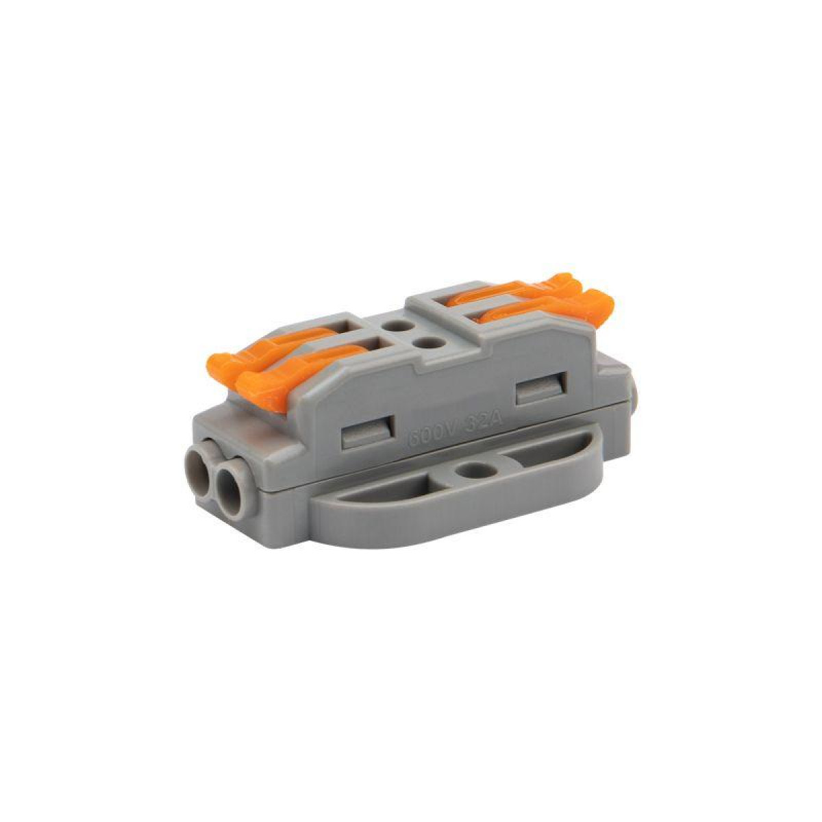 Изображение товара Клемма строительно-монтажная Rexant СМК проходная 2п 0.08-4кв.мм с монтажной площадкой