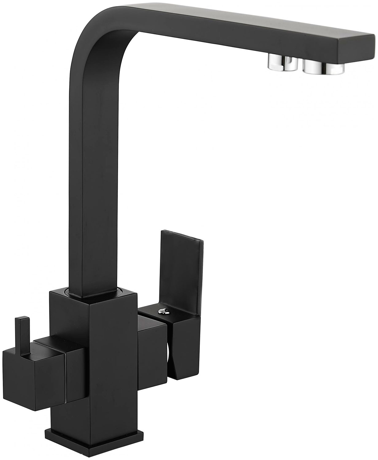 Изображение товара Смеситель для кухонной мойки под фильтр Savol S-L1807H черный латунь современный дизайн